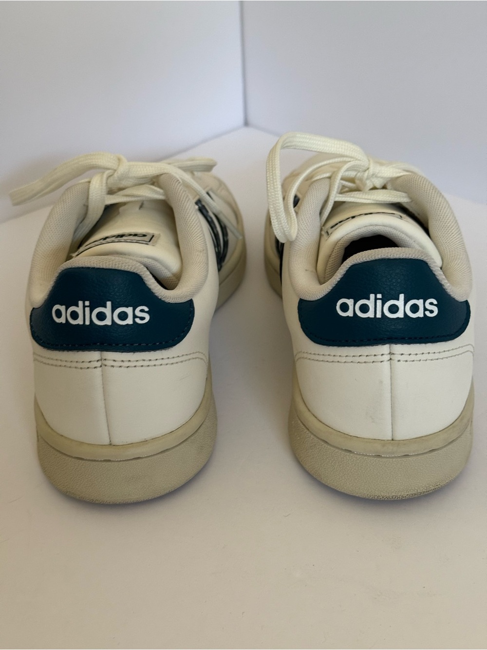 Adidas Grand Court 2.0 White Blue Print Sneakers Women’s Size 9 - Picture 7 of 9